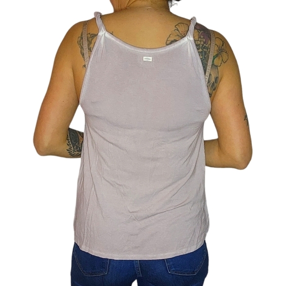 Volcom Small Tank Top With A Twist Creme Loose Fit - Picture 2 of 5
